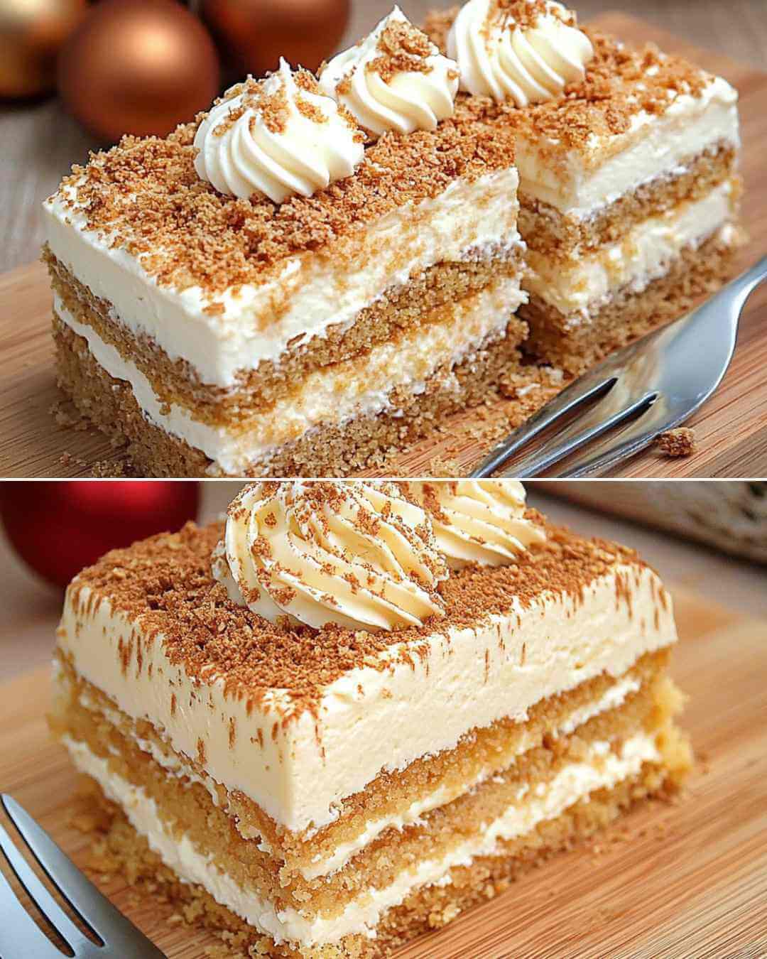 Dessert di Natale con Ananas e Crema