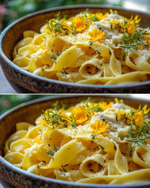 Tagliatelle alla Calendula con Burro alle Erbe
