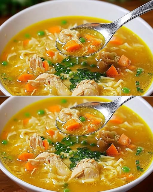 Zuppa di Pollo alla Casalinga (Minestra di Pollo)