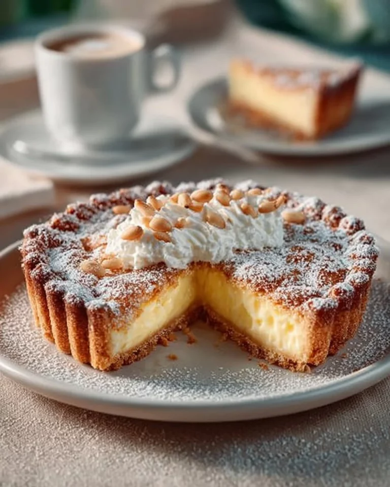 Crostata di frutta fresca su un piatto bianco