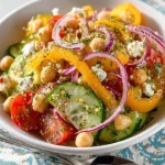 Insalata di Ceci e Tonno con ingredienti freschi e colorati
