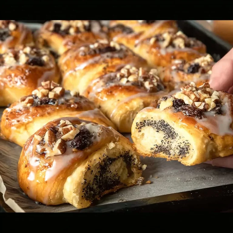 Rotoli di semi di papavero freschi e gustosi