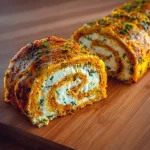 Rotolo di Carote con Ripieno Fuso, un piatto gustoso e colorato.