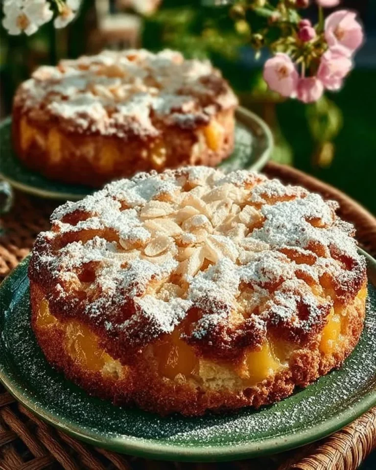 Torta con yogurt e pesche, dolce fresco e leggero ideale per dessert