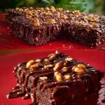 Torta di Avena e Banana al Cioccolato su un piatto decorativo
