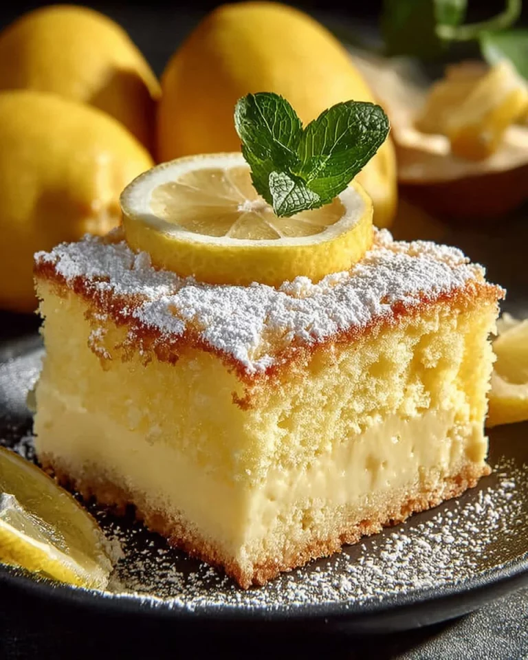 Torta di crema al limone decorata con fette di limone e meringa