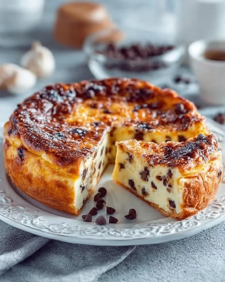 Fetta di Torta di Ricotta al Cacao decorata con cacao in polvere