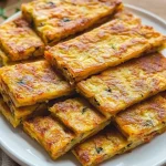 Tortino di Patate servito con contorni freschi e aromatici