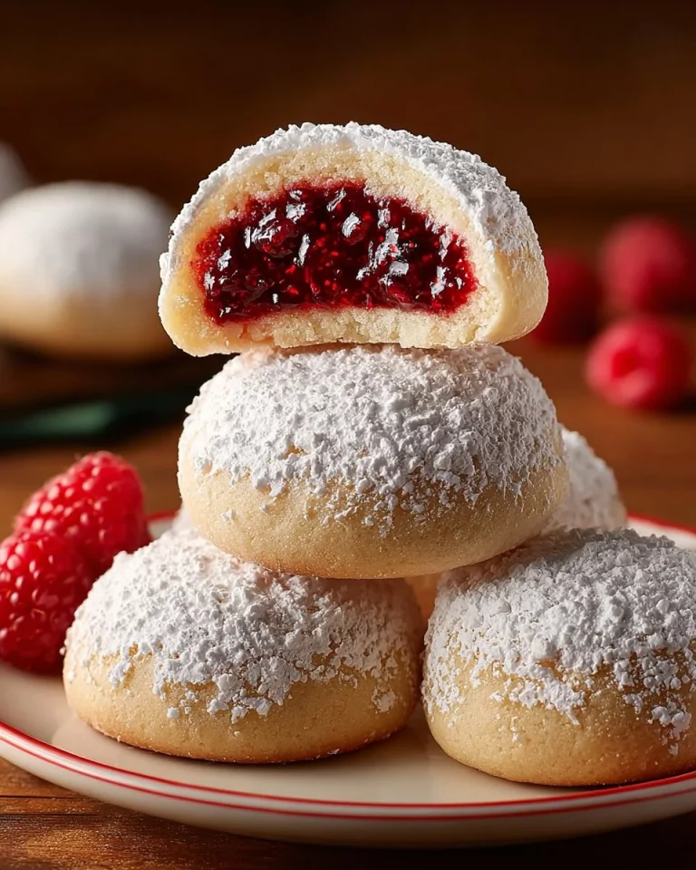 Biscotti morbidi alla marmellata senza burro su un piatto
