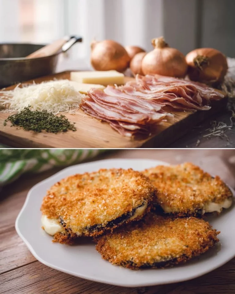 Cotolette di melanzane light ripiene con prosciutto e scamorza