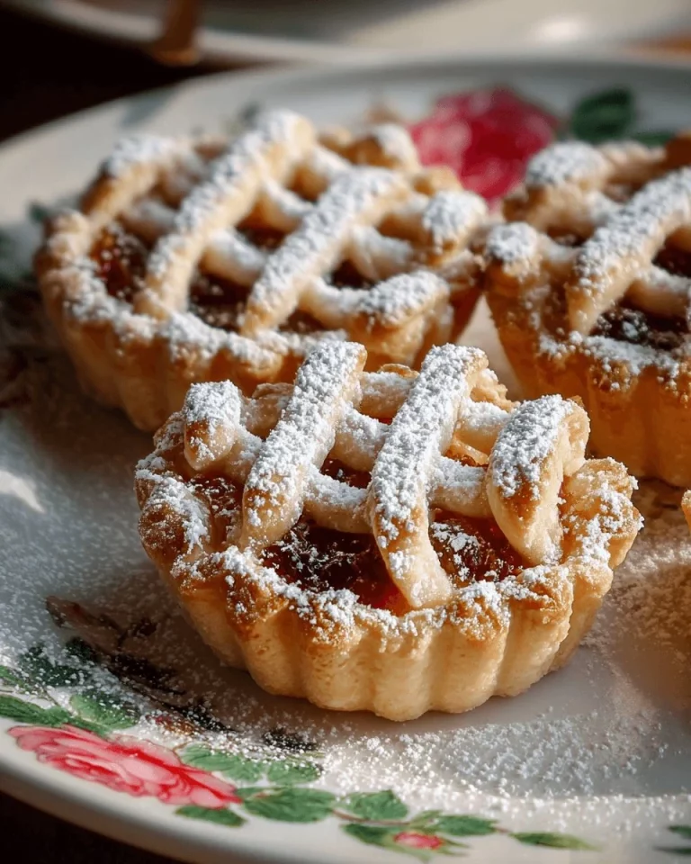 Crostatine di Pere con Crema di Cannella fresche e deliziose