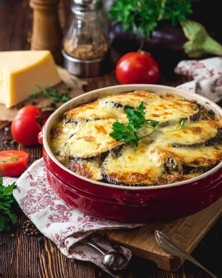 Gratin di Melanzane con Salsa Bechamel fresco e delizioso