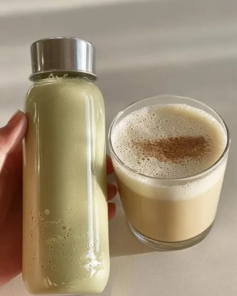 Latte di pistacchio fatto in casa servito in un bicchiere