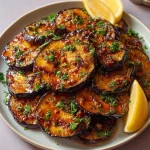 Melanzane alla Griglia, piatto vegetariano con melanzane grigliate e spezie