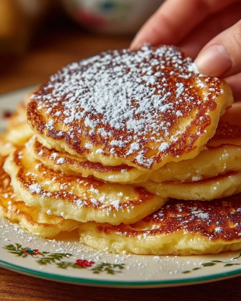 Deliziosi Pancake Leggeri alla Mela pronti da servire con sciroppo d'acero.