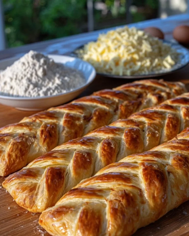 Deliziosa Pasta Sfoglia Ripiena servita su un piatto bianco con contorni.
