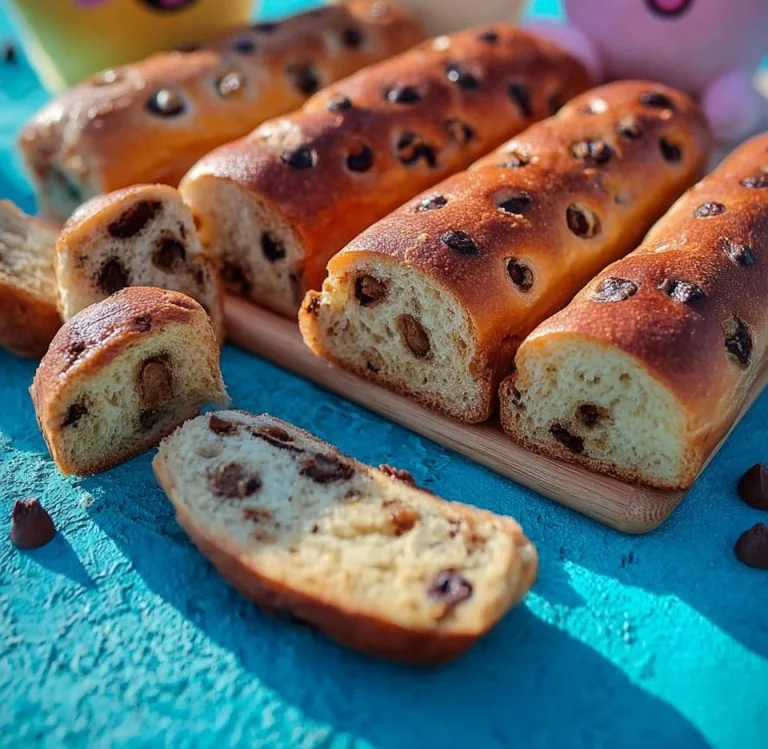 Piccoli dolcetti di yogurt bianco con gocce di cioccolato in un piatto