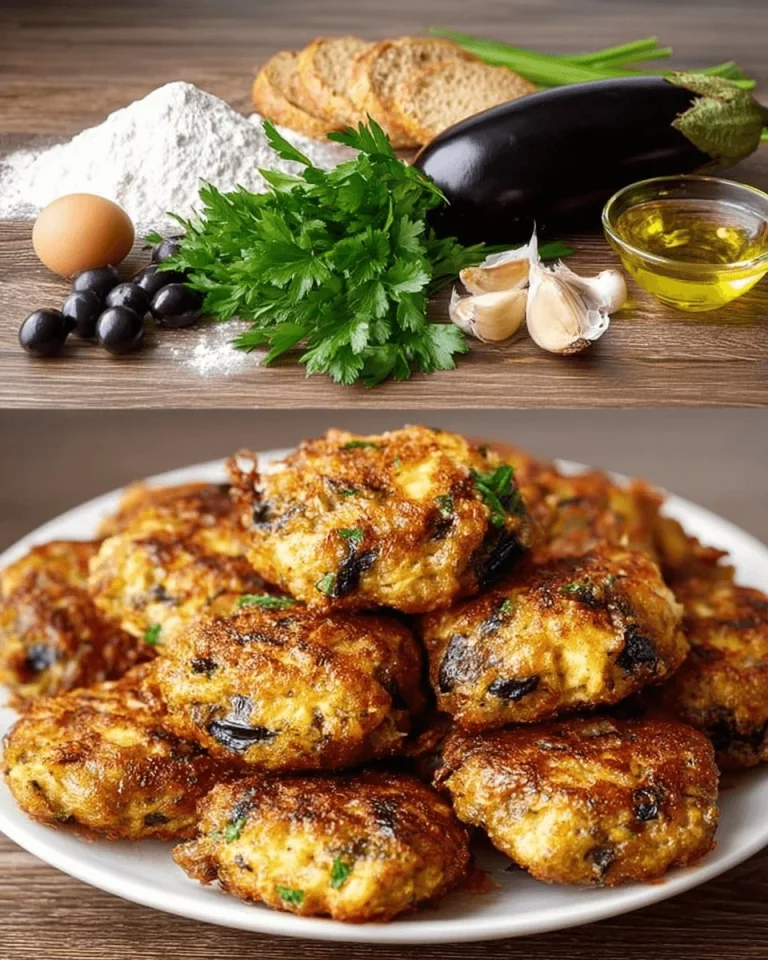 Polpette di melanzane aromatiche e gustose, pronte da servire.