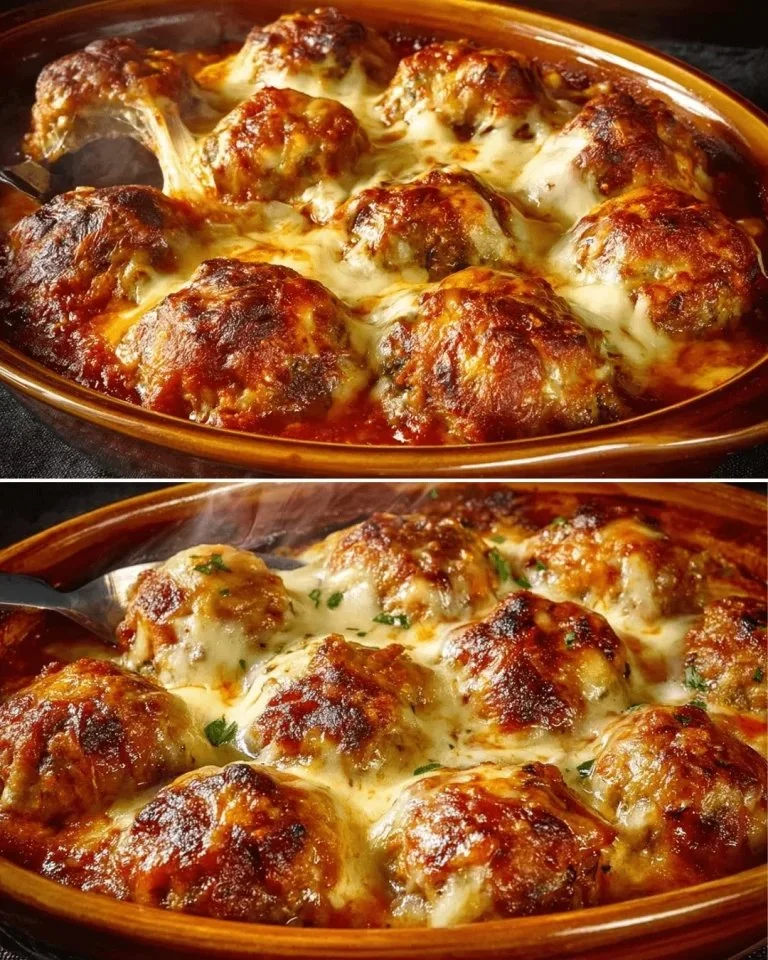 Polpette di Melanzane servite con Salsa di Pomodoro su un piatto