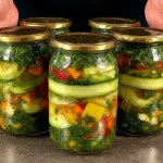 Zucchine Sott'Aceto preparate per la conservazione invernale