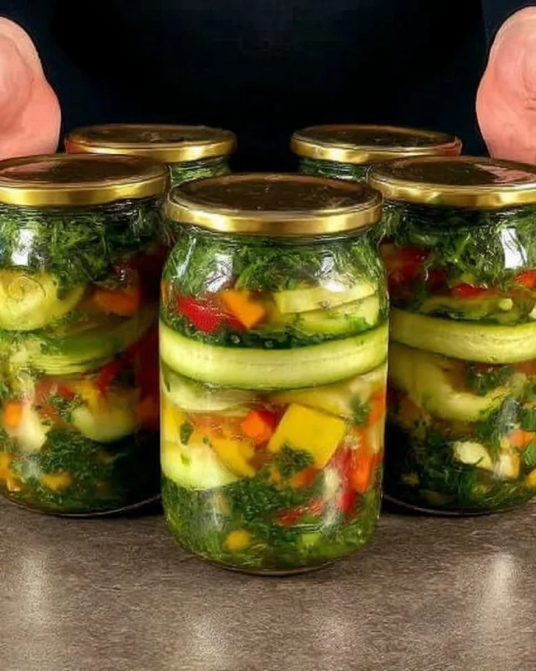 Zucchine Sott'Aceto preparate per la conservazione invernale