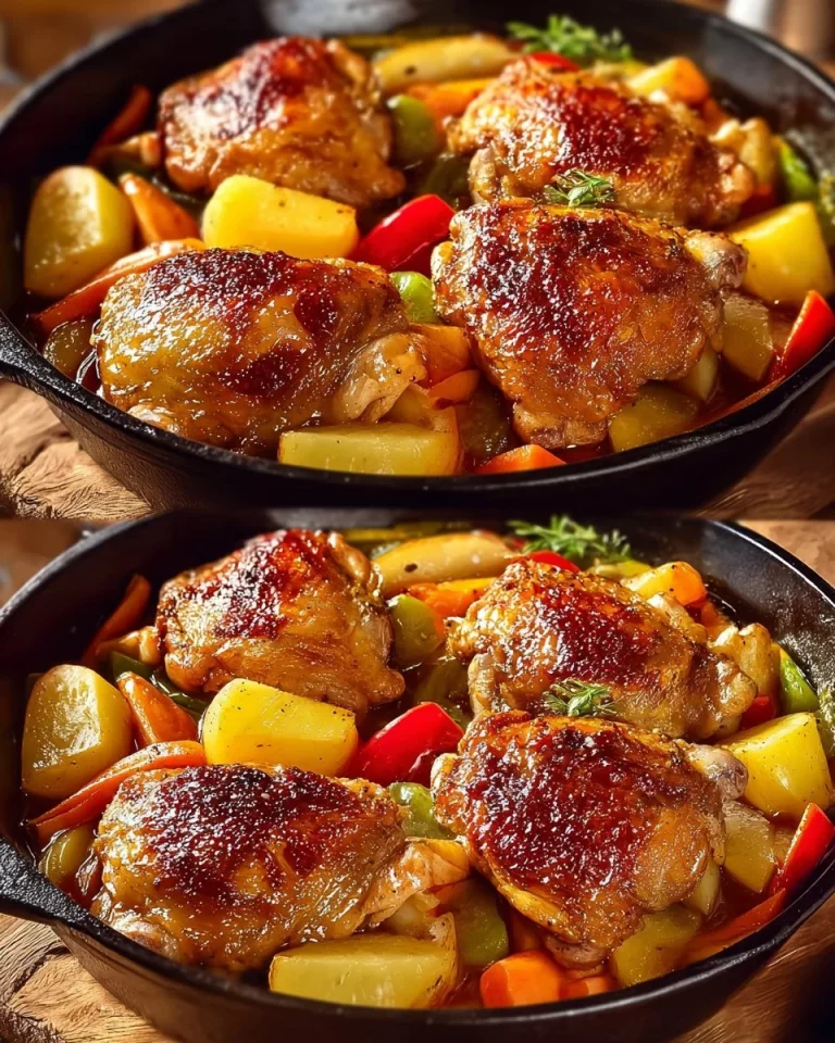 Cosce di pollo glassate al miele, un piatto delizioso e succulento.