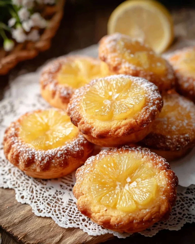 Dolci di ananas morbidi serviti in un piatto decorativo