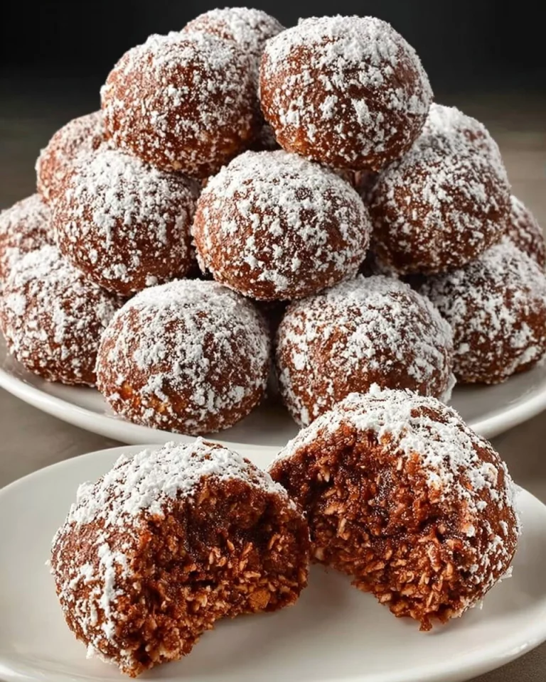 Palline di avena e banana pronte da gustare