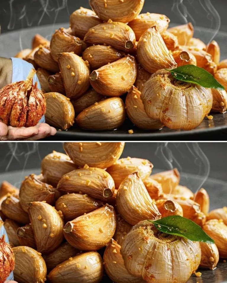 Piatto di Aglio Croccante, un delizioso condimento per pasta e piatti italiani.