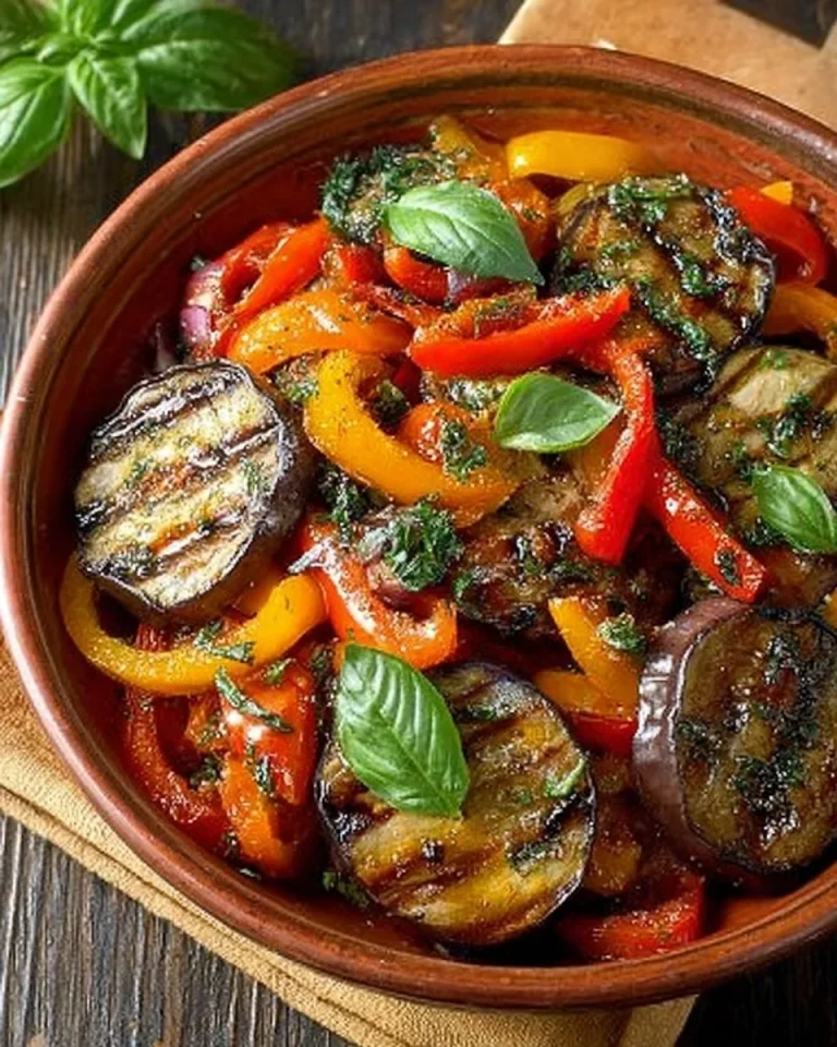 Piatto tradizionale georgiano Ajapsandali con verdure fresche