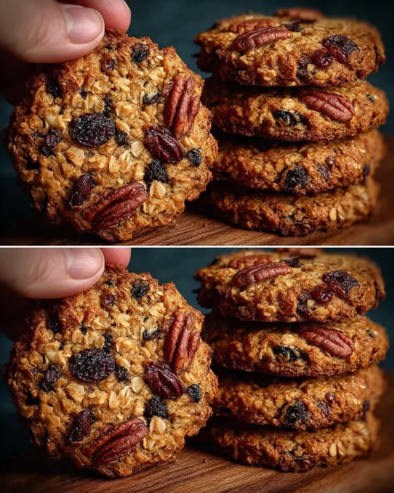 Biscotti d'avena salutari con ingredienti naturali e ricchi di fibre
