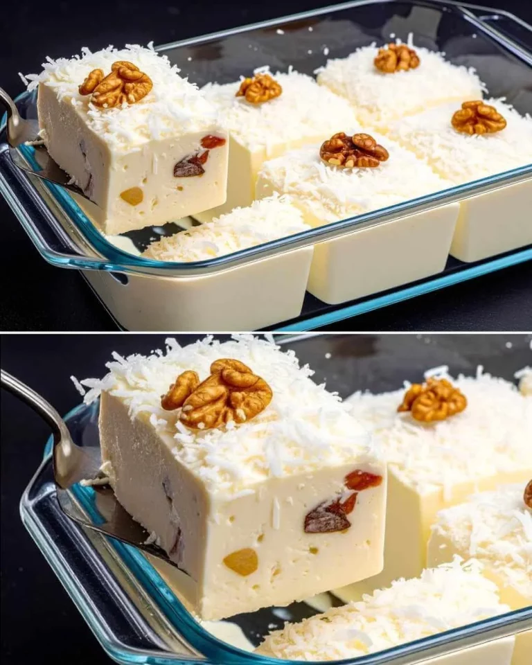 Dessert crema senza cottura in una ciotola con decorazioni dolci.