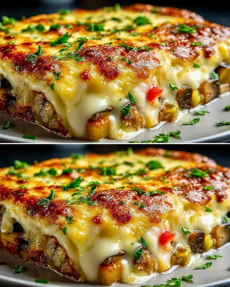 Frittata di verdure colorata e appetitosa pronta da servire