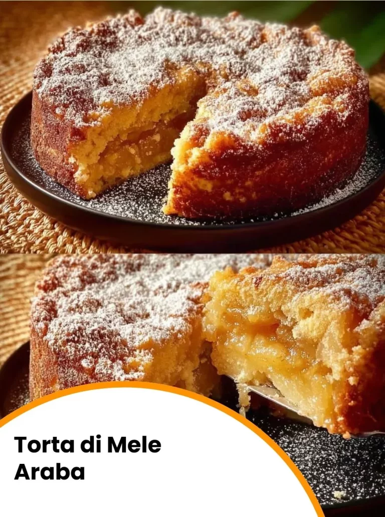 Fetta di Torta di Mele Araba su un piatto decorativo