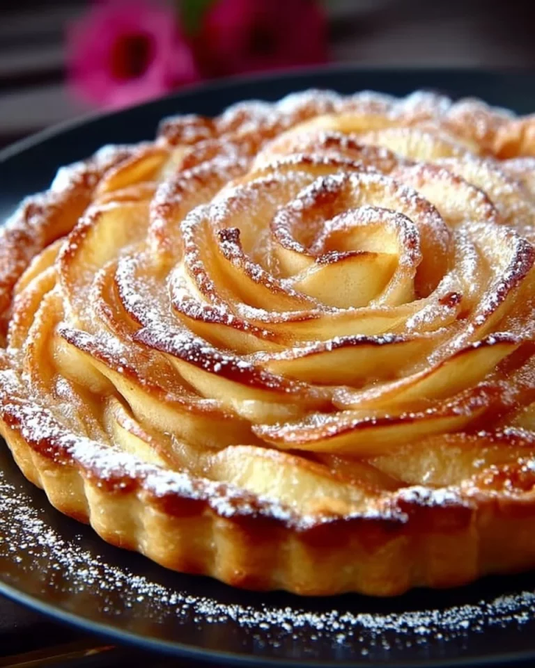 Torta di Mele con Pasta Sfoglia e Crema Pasticcera, dolce tradizionale italiano