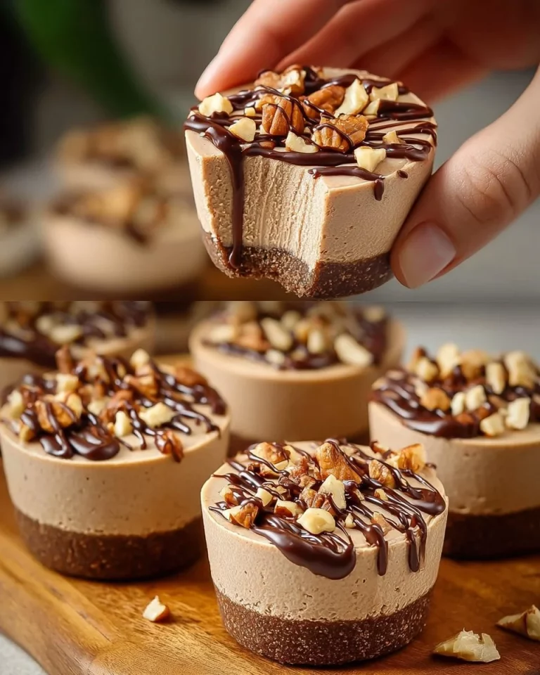 Mini cheesecake senza cottura, dolce cremoso e facile da preparare