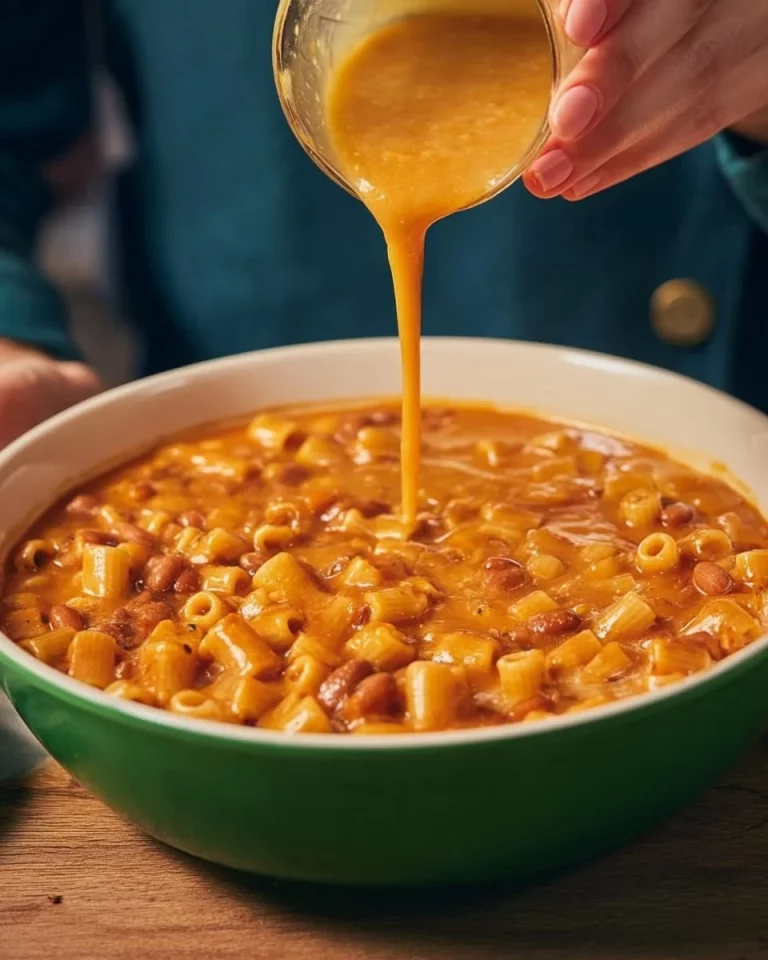 Pasta e Fagioli, un delizioso piatto tradizionale italiano con fagioli e pasta.