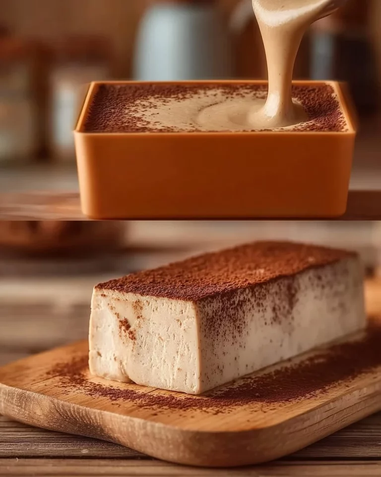 Pudding al Caffè servito in una ciotola con chicchi di caffè decorativi