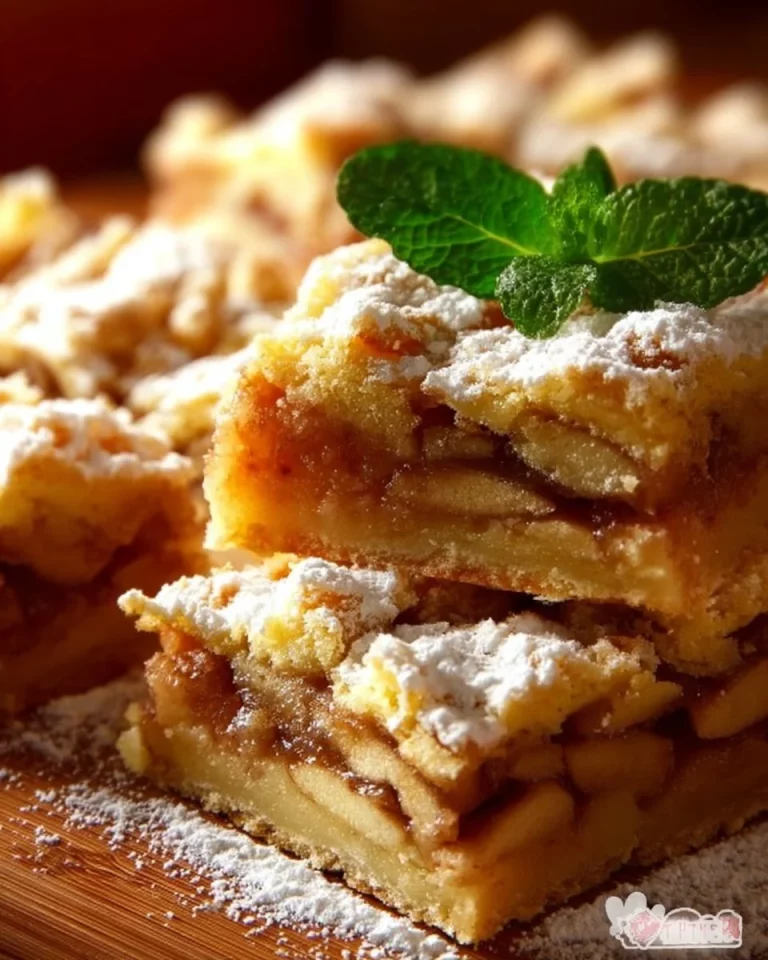 Fetta di Torta di Mele appena sfornata con mele fresche e cannella