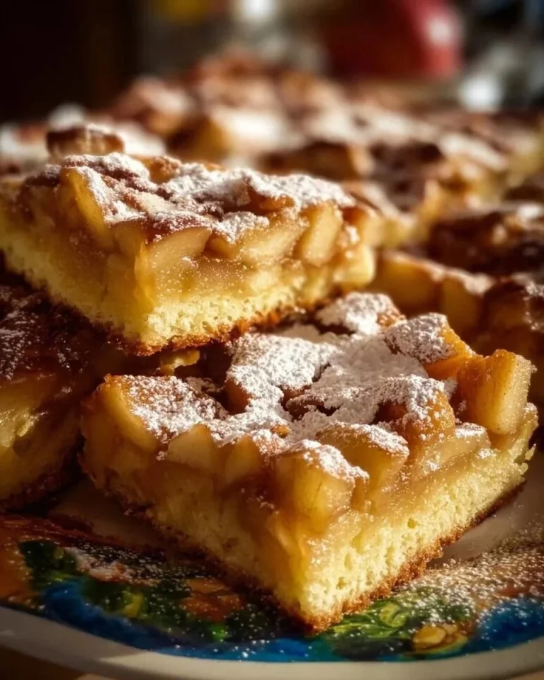Fetta di torta di mele veloce e deliziosa su un piatto bianco