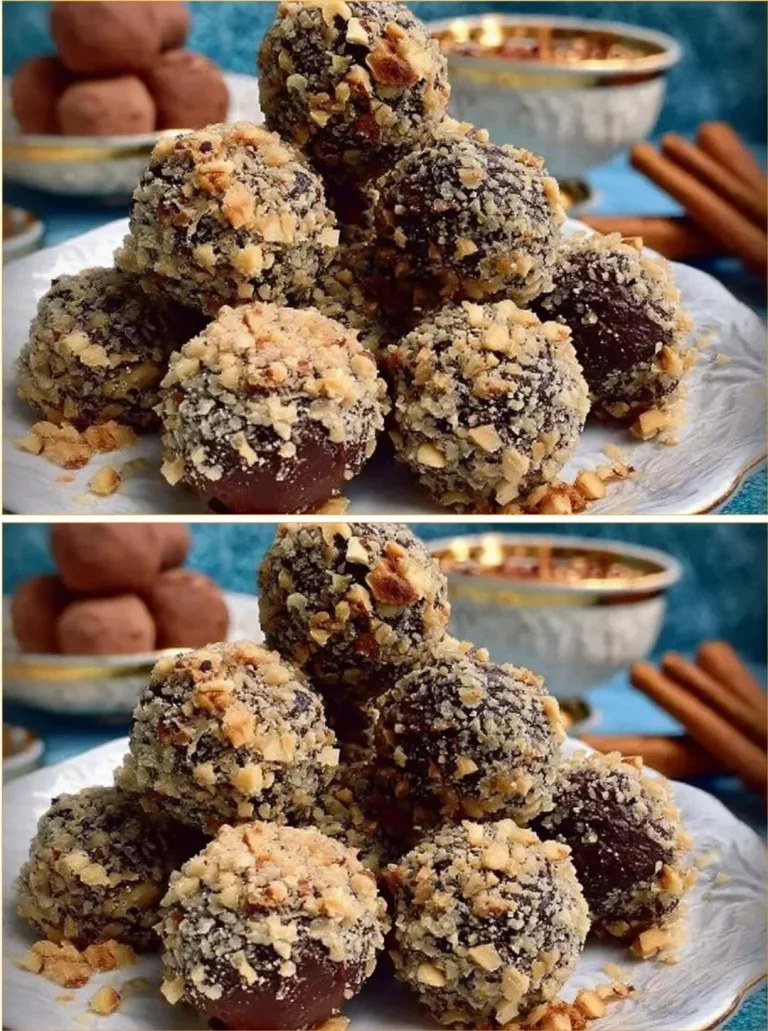 Palline di cioccolato e nocciole pronte per essere gustate