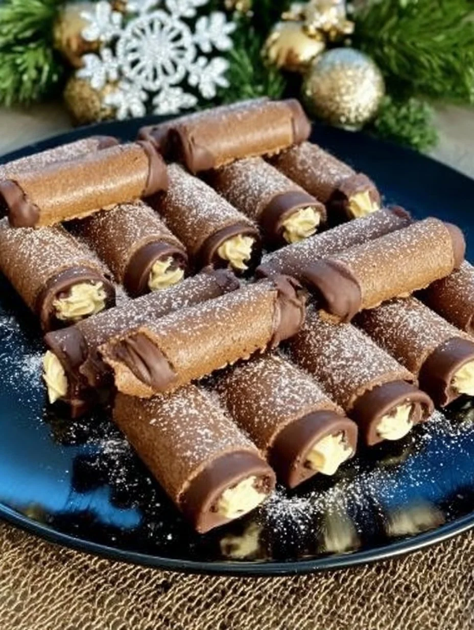 Tubi di Cioccolato di Natale