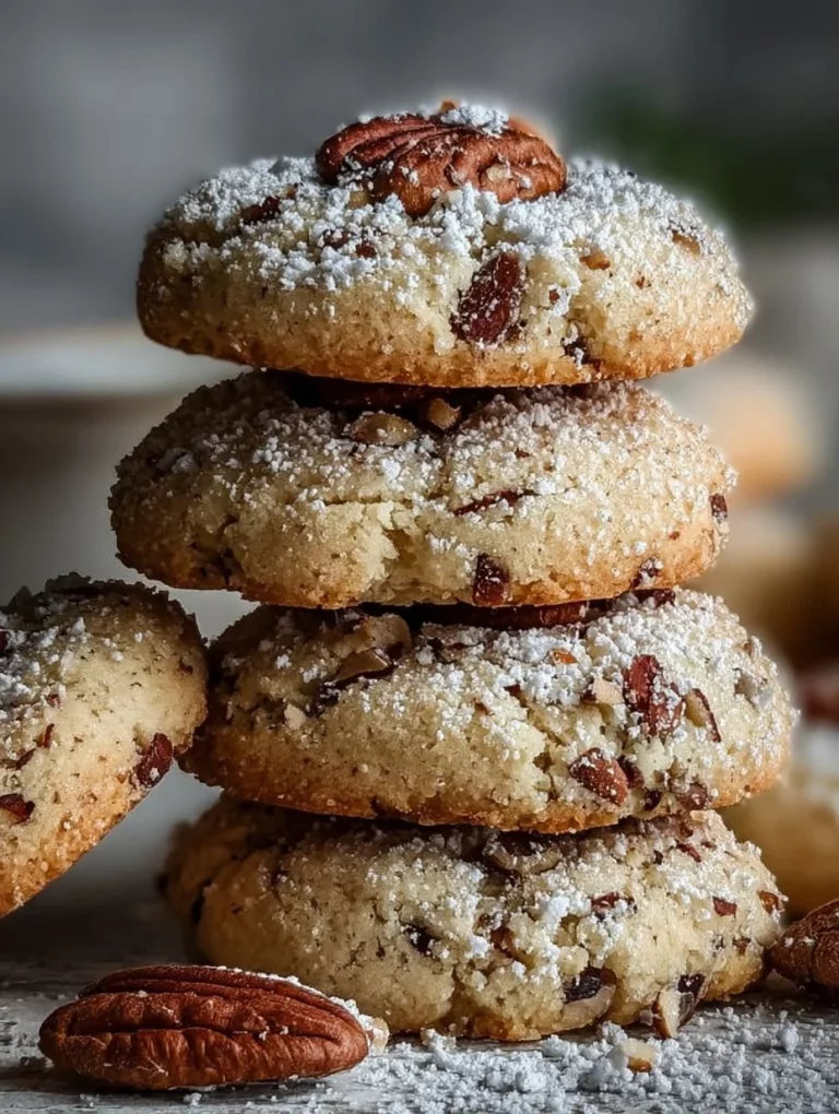 Biscotti di Noci Pecan Burrosi appena sfornati su un piatto