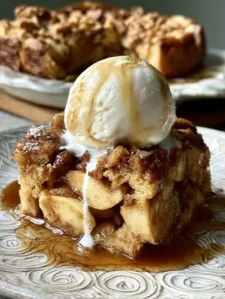 Budino di Pane con Mele e Cannella, un dolce italiano tradizionale