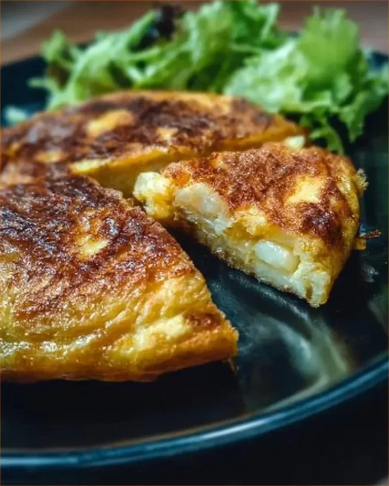 Frittata di patate preparata in padella, piatto tipico della cucina italiana