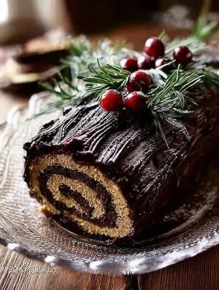 Tronchetto di Natale decorato per le festività natalizie