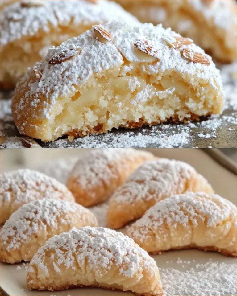 Crescente di Mandorle Autentica, un dolce tradizionale alle mandorle.