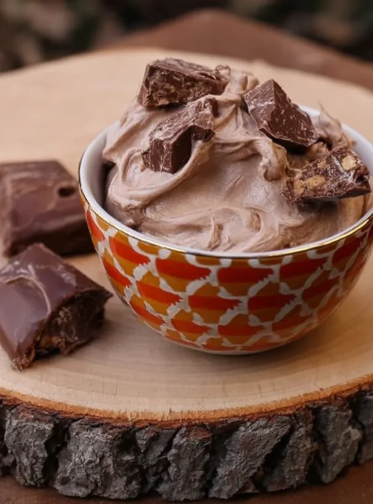 Fetta di dolce Crema Mars decorato con cioccolato e caramello