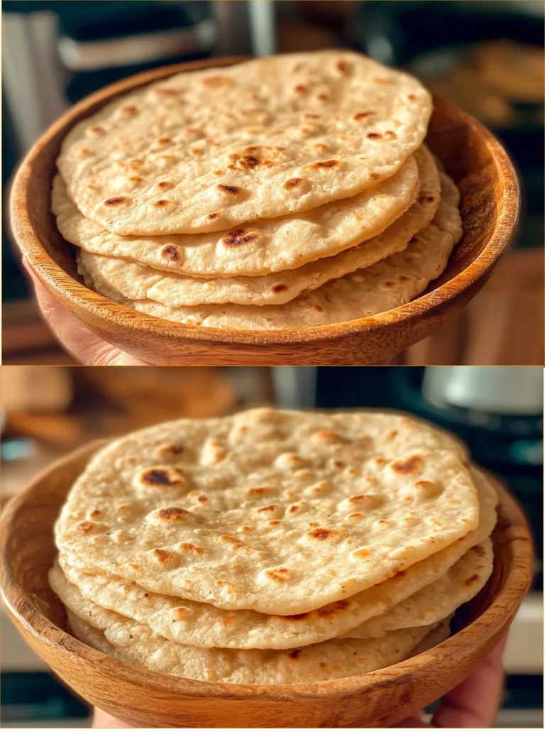 Flatbread semplici di avena con uova e acqua calda pronti da gustare