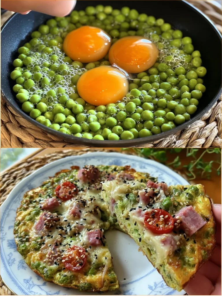 Piatto di Uova e Piselli, un pasto semplice e gustoso